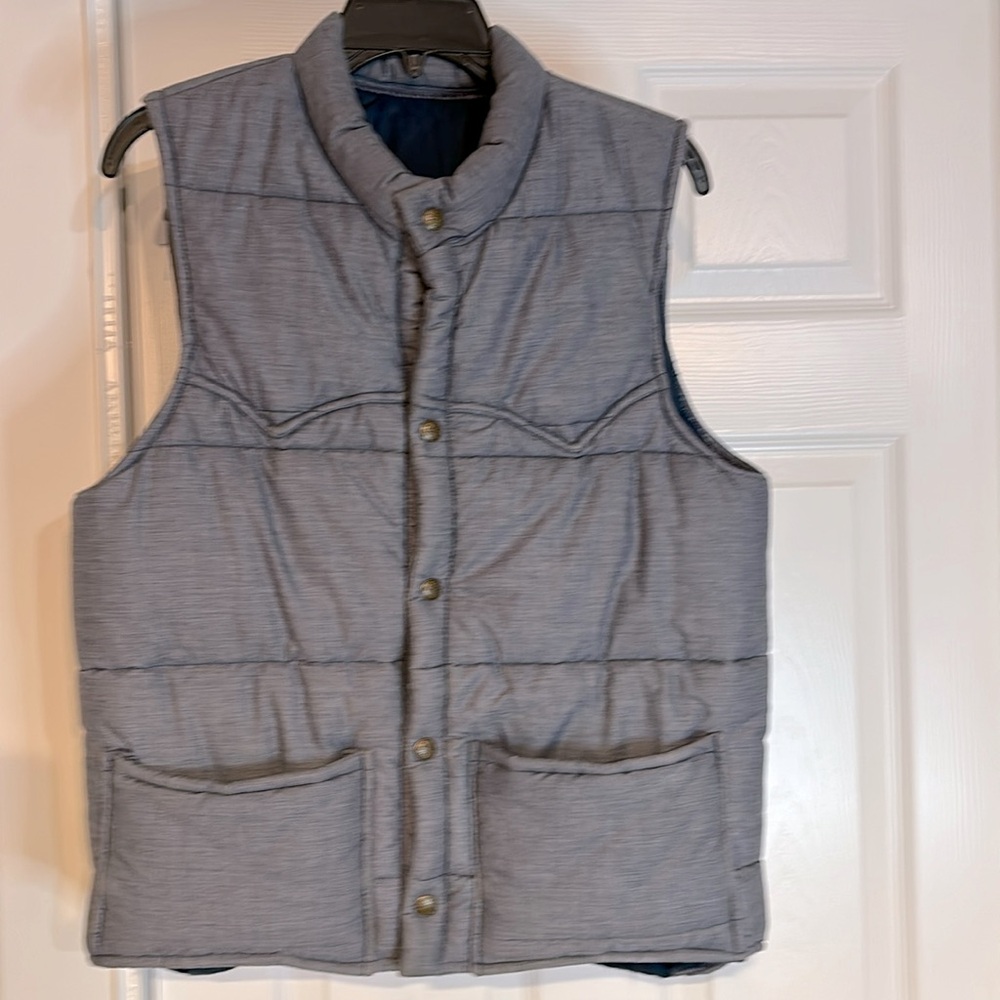Vintage‎ Tregus Westwear Inc Puffer Vest size 38R Light blue/denim color